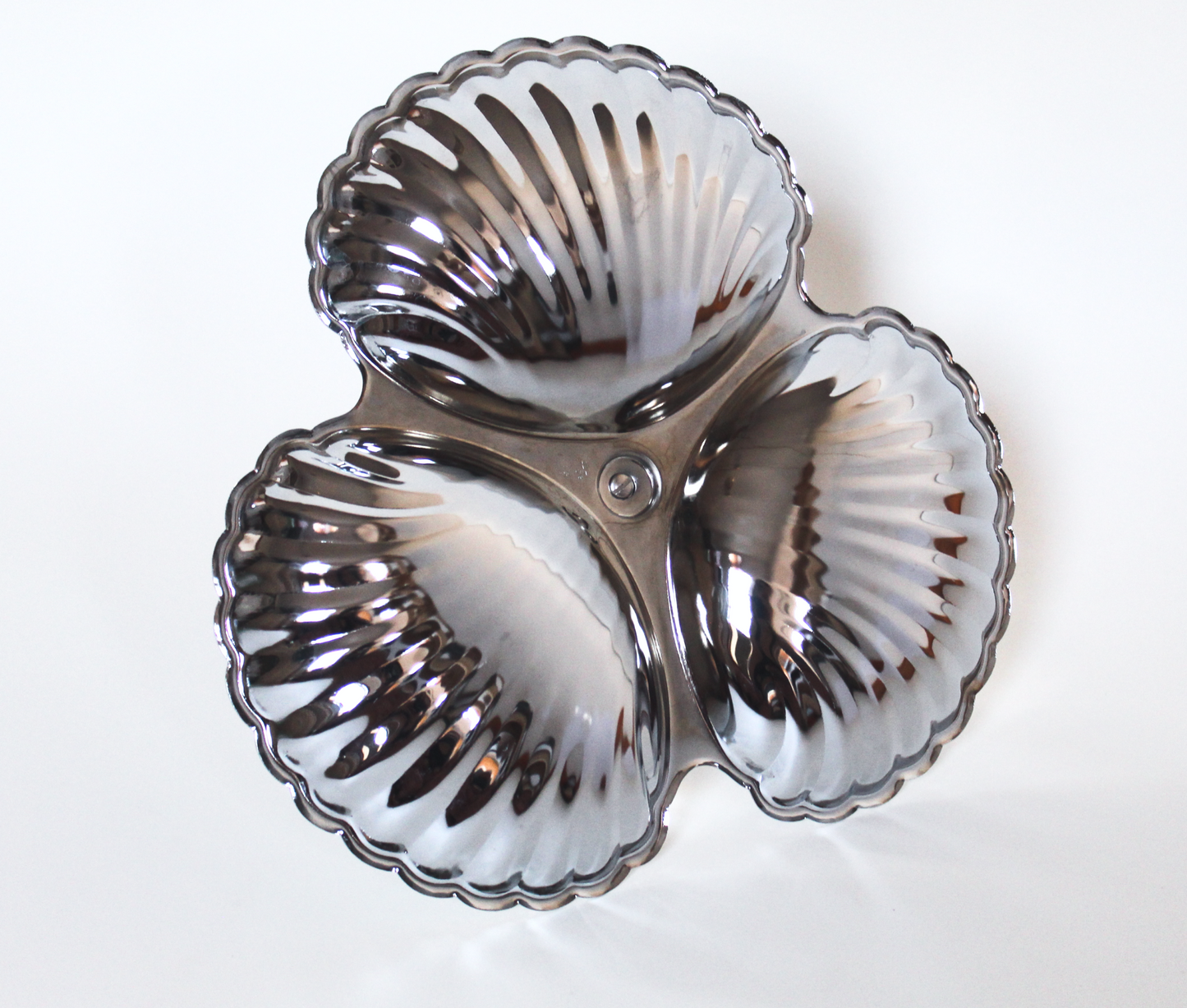Chrome Shell Serving Tray