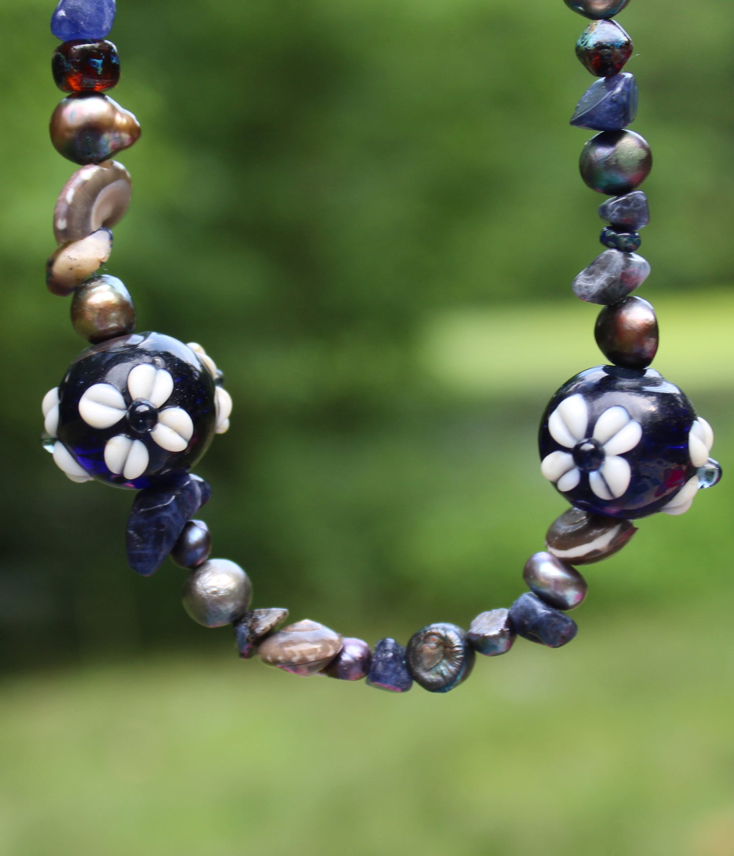 Gemini Blue Necklace