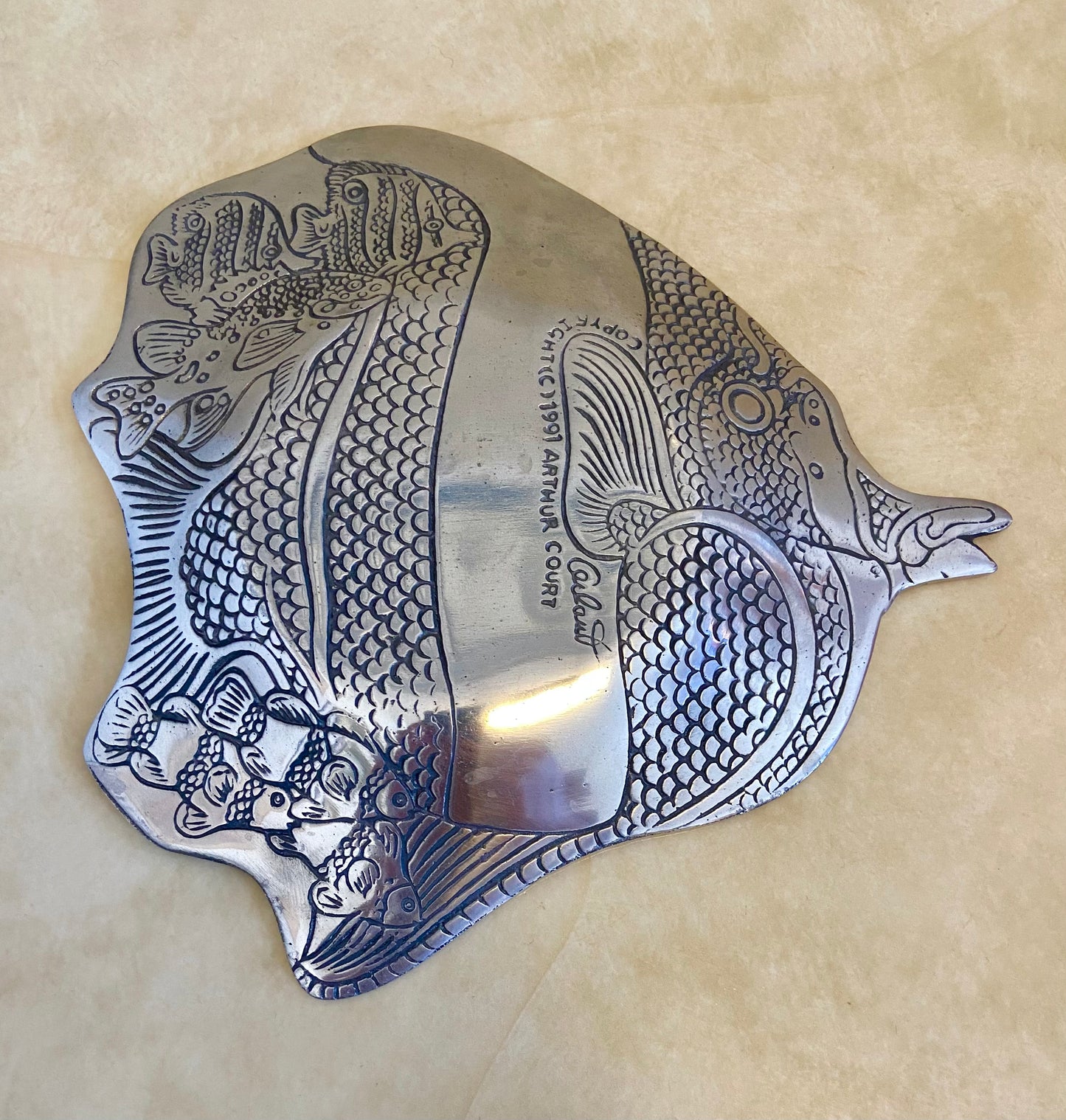 1991 Arthur Court Fish Catch-All Dish