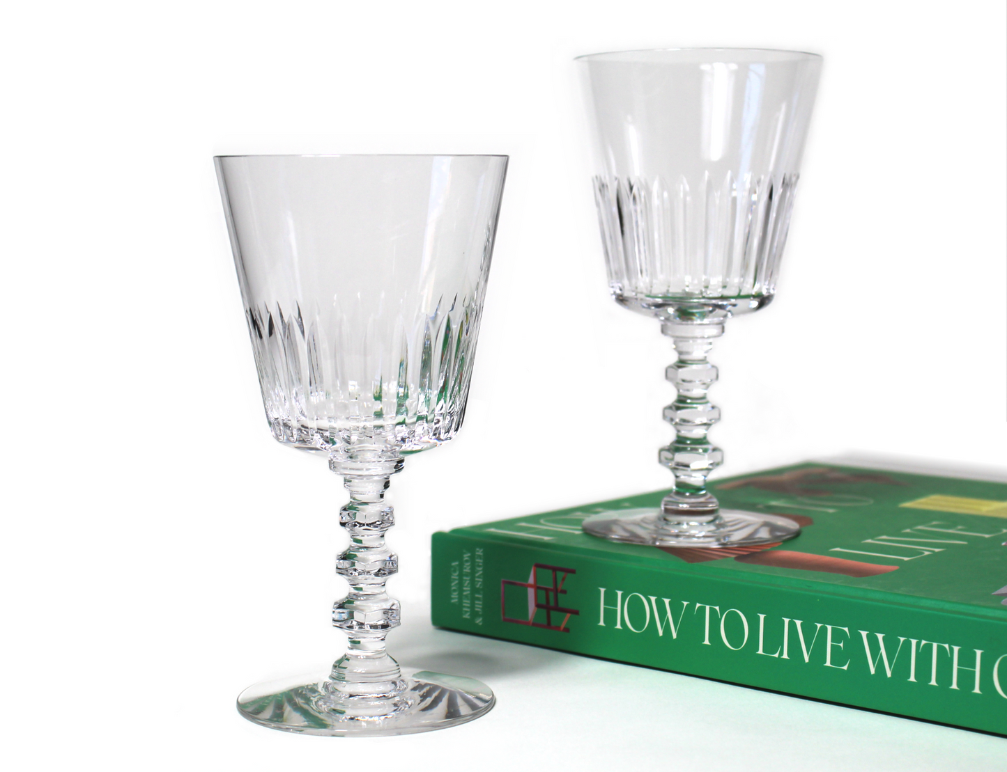 Ribbed Crystal Wine Glass