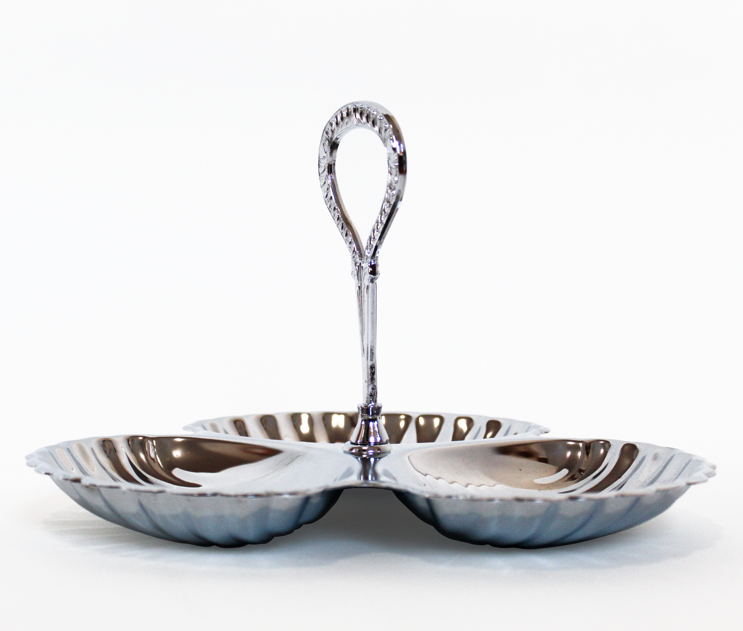 Chrome Shell Serving Tray