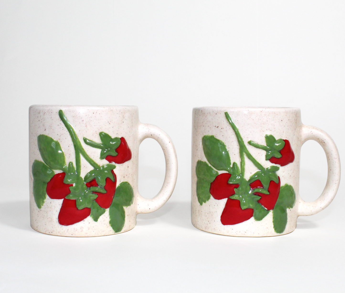 Set of 2 Strawberry Mugs