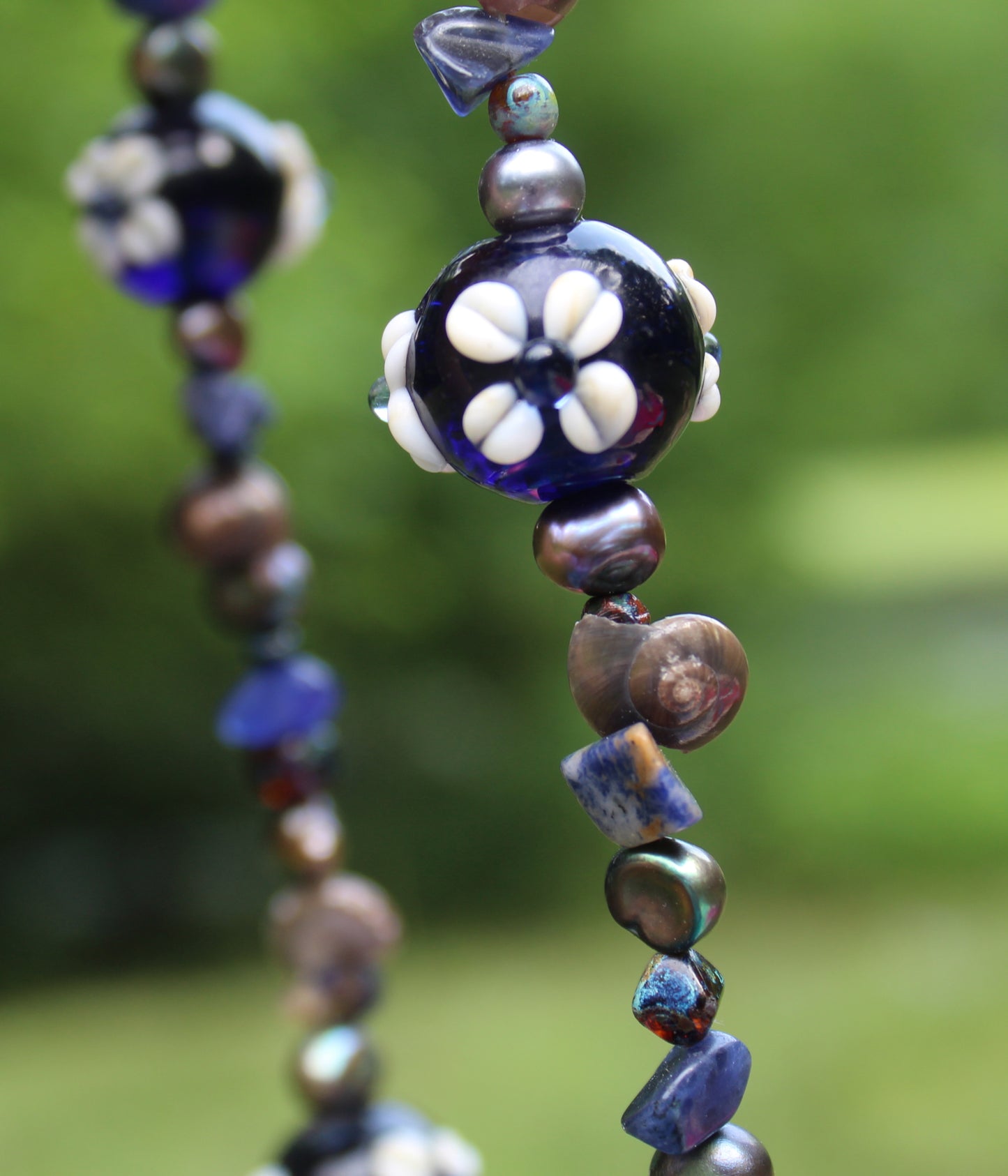 Gemini Blue Necklace