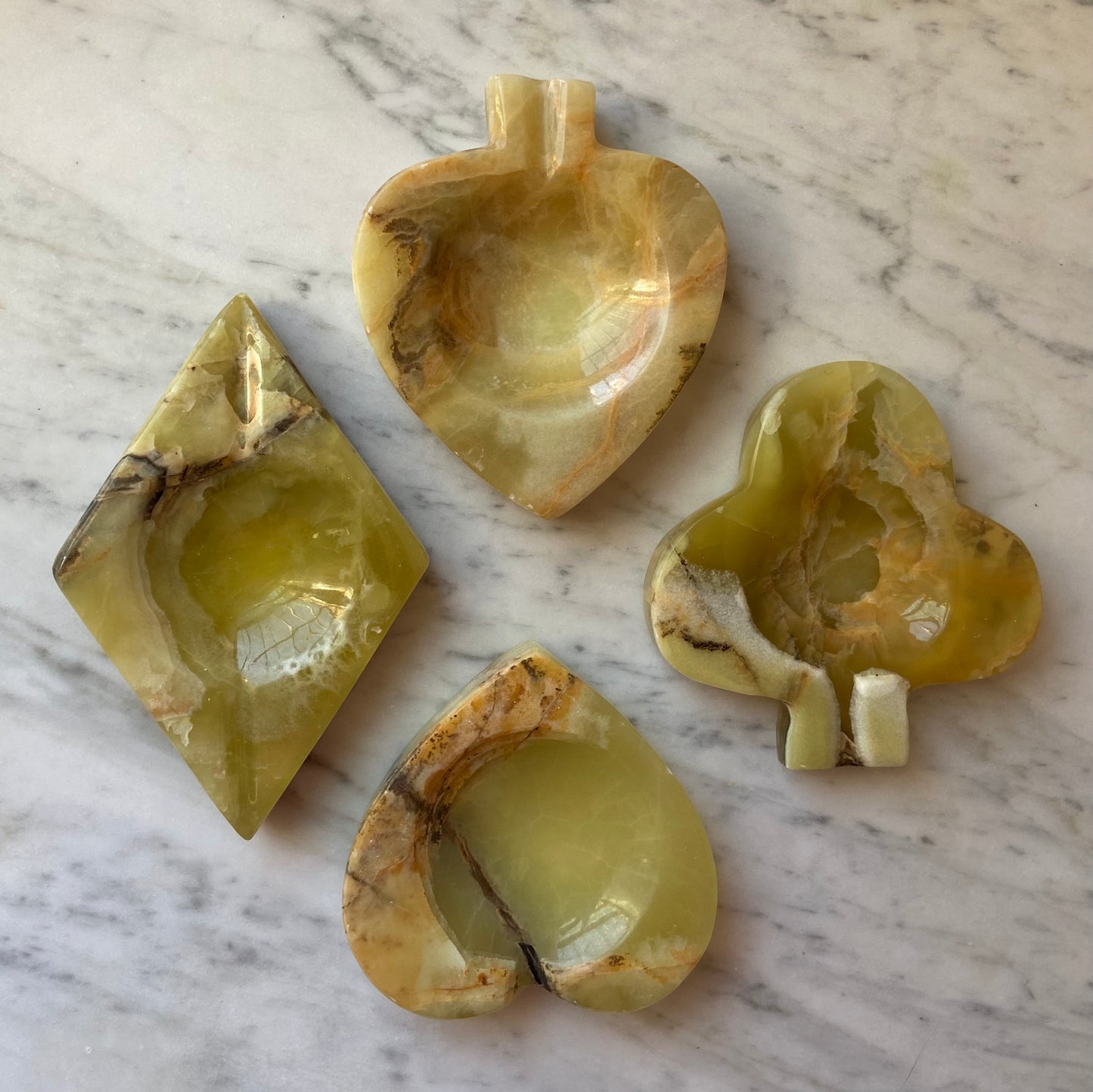 Vintage Onyx Suit Ashtray Set