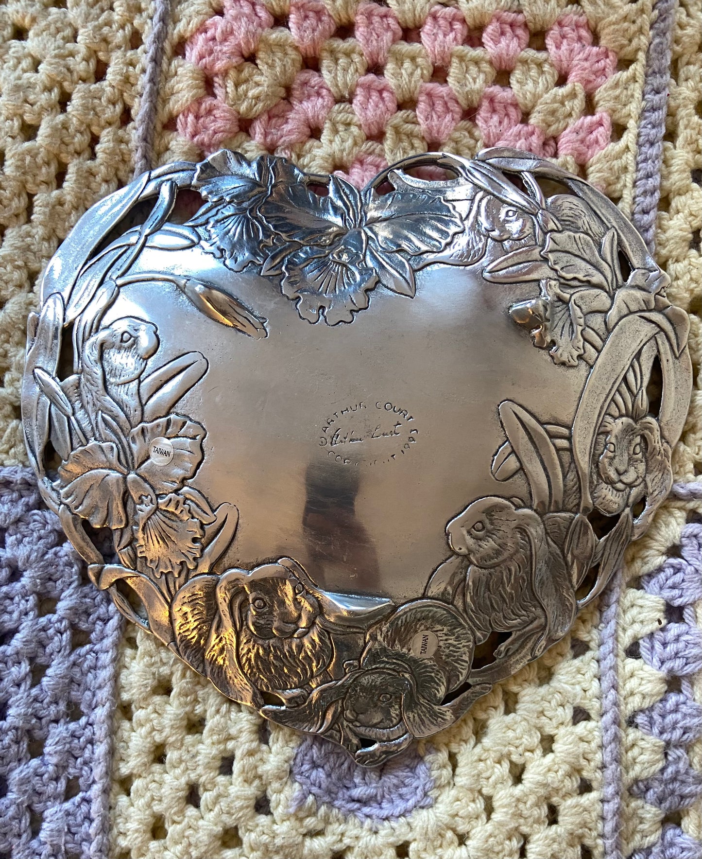 1993 Arthur Court Bunny Dish