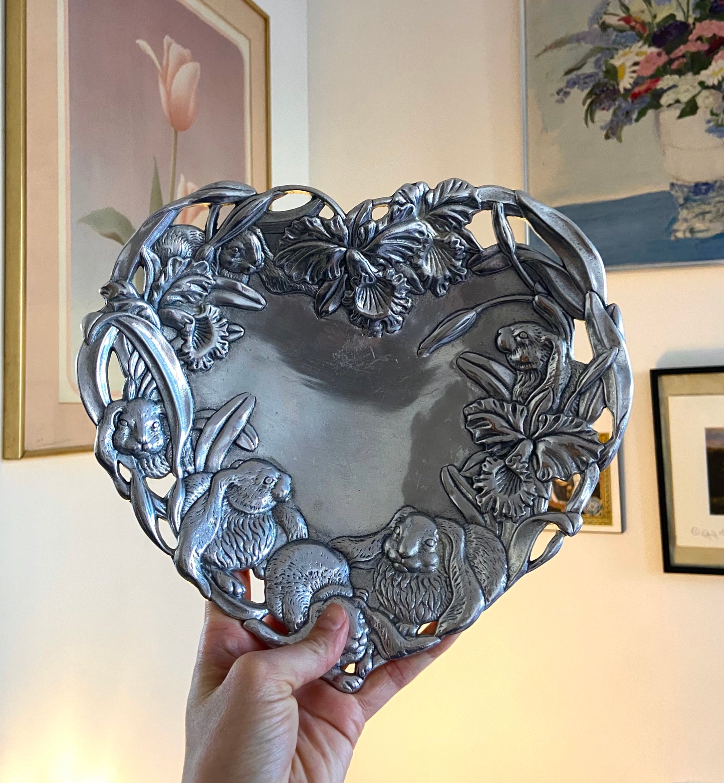 1993 Arthur Court Bunny Dish