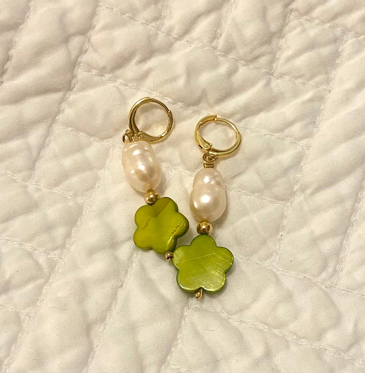 Pearl Flower Earrings