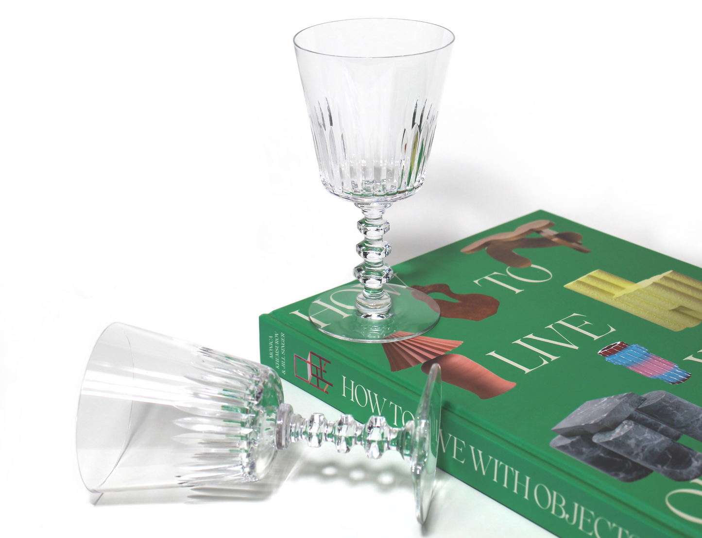 Ribbed Crystal Wine Glass